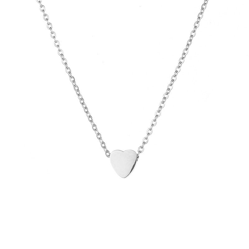 Wholesale Heart short clavicle necklace
