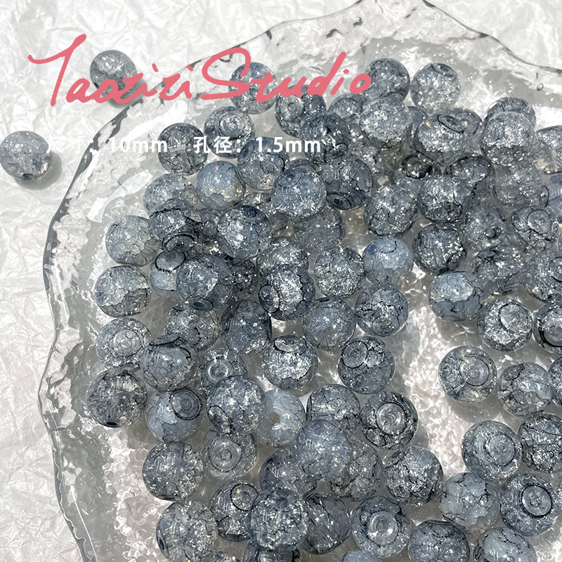 Cuentas de vidrio de ópalo de gradiente roto de 300pcs10mm de 300pcs10mm