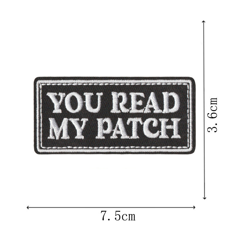 Wholesale Embroidered Iron On Patches Warrior Series English Letter Applique Set Of 9 For Towels Clothing Bags DIY Decorative Craft Supply