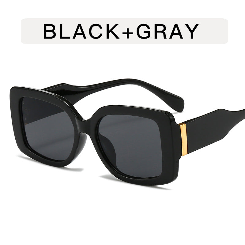 Wholesale Box Retro Sunglasses Women's Personalized Gradient  Sunglasses Large Frame Fashionable Street Beat