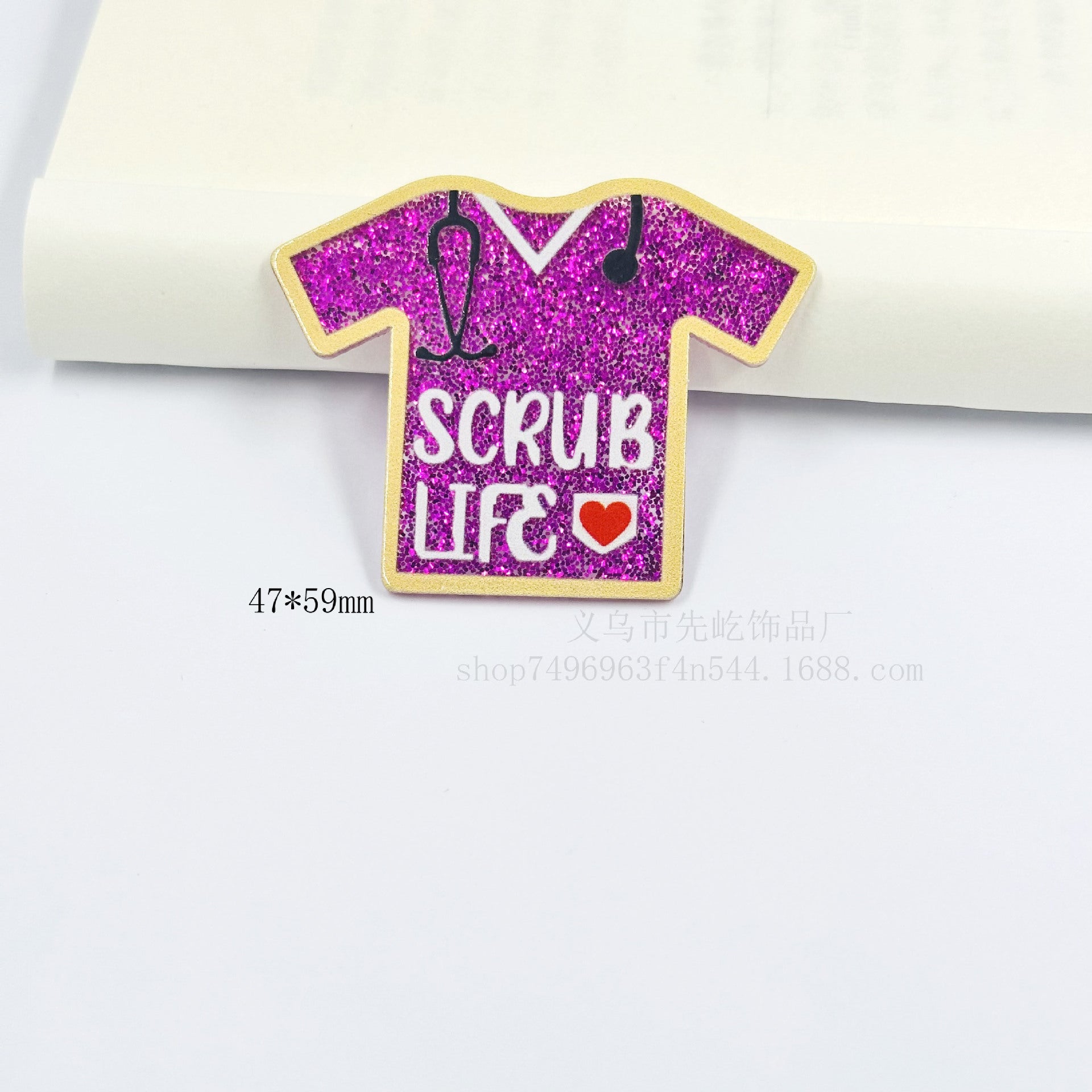 Wholesale 10pcs Loose Powder Cartoon Clothes Style Letters Acrylic Accessories