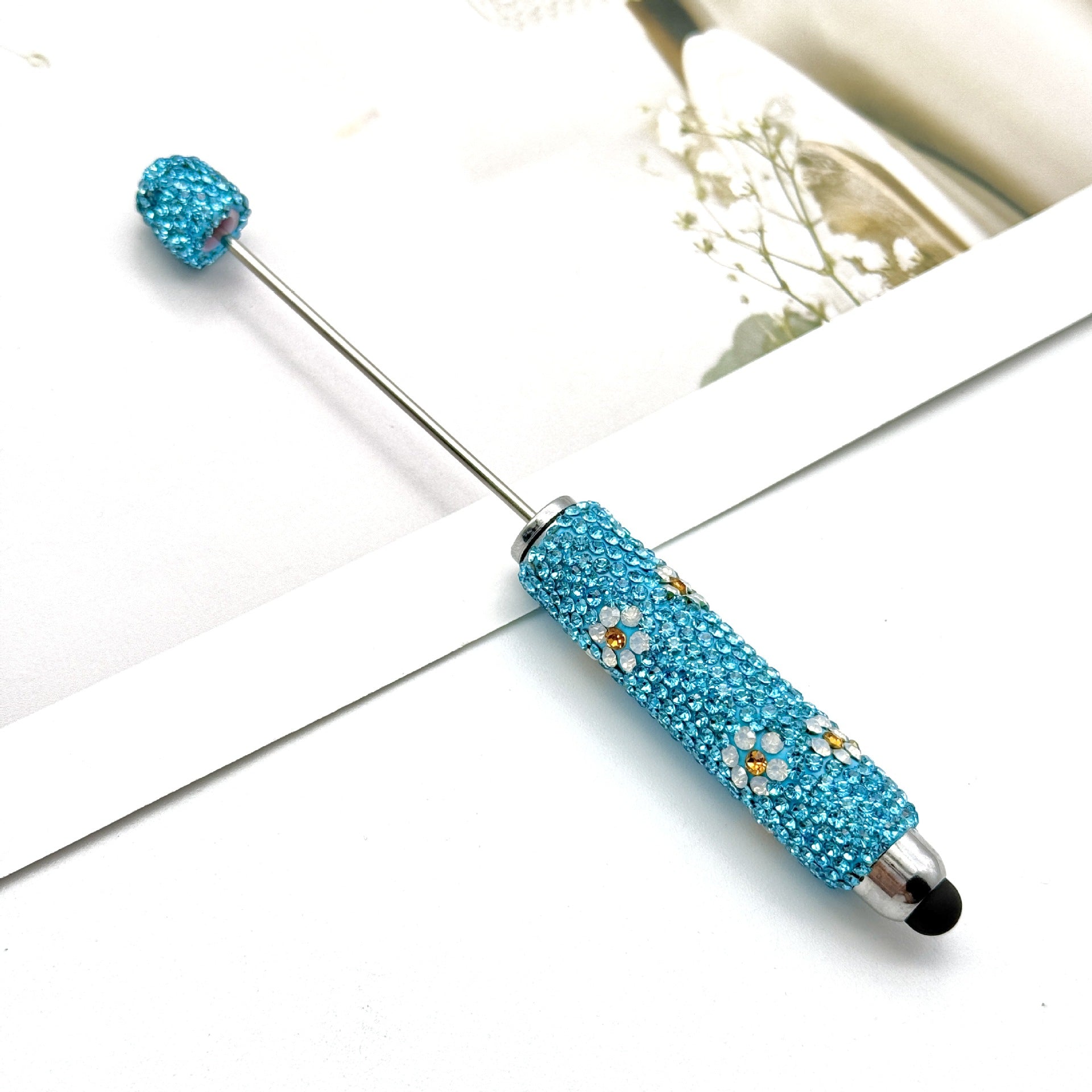 Wholesale Multi-Color  Full Diamond Touch Screen Beadable Pen