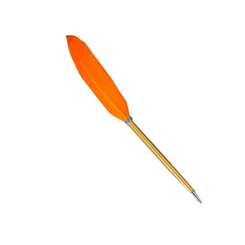 Pluma de pluma plateada al por mayor pluma