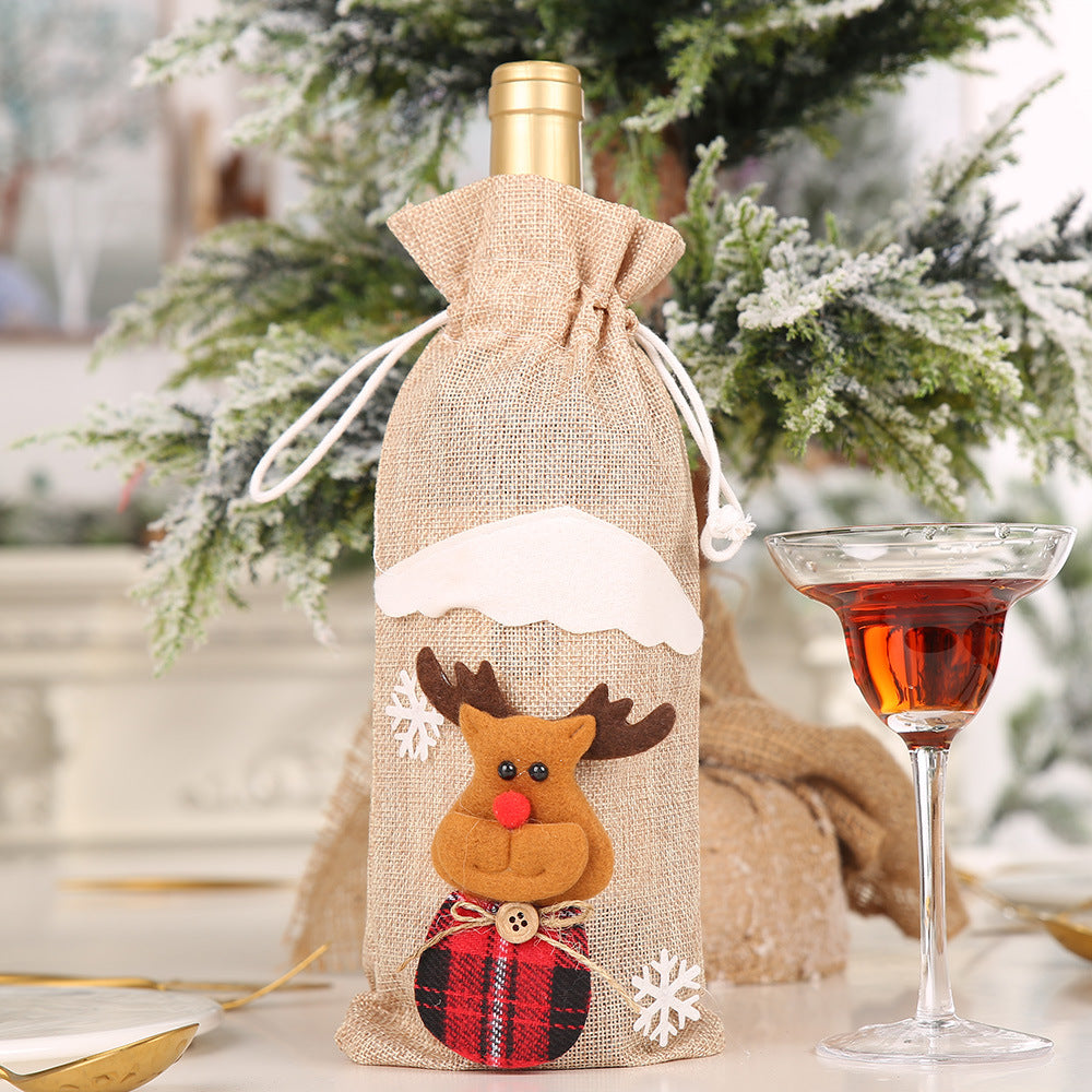 Wholesale Creative New Christmas Bottle Set Table Dress