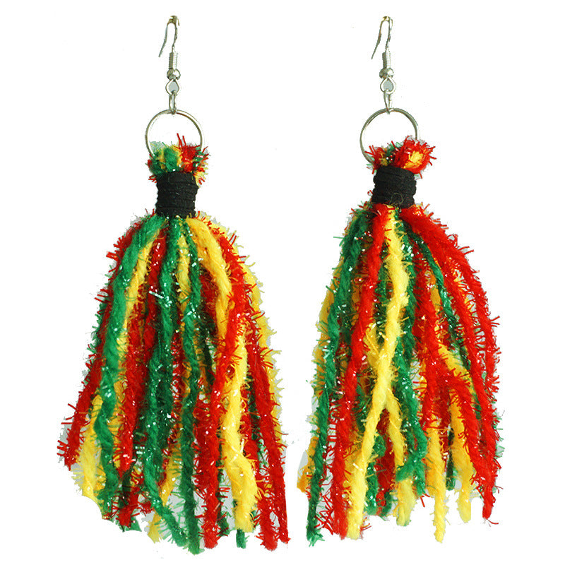 Wholesale Juneteenth Liberation Day Exaggerated Large Earrings