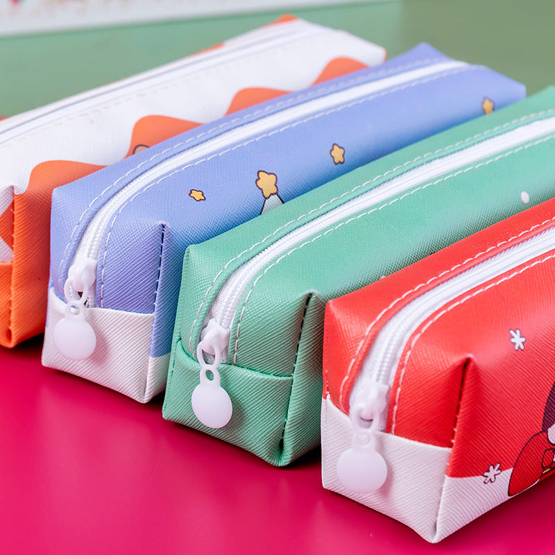 Wholesale PU Cartoon Christmas Pencil Bags