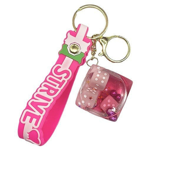 Wholesale Oil Cube Dice Keychain