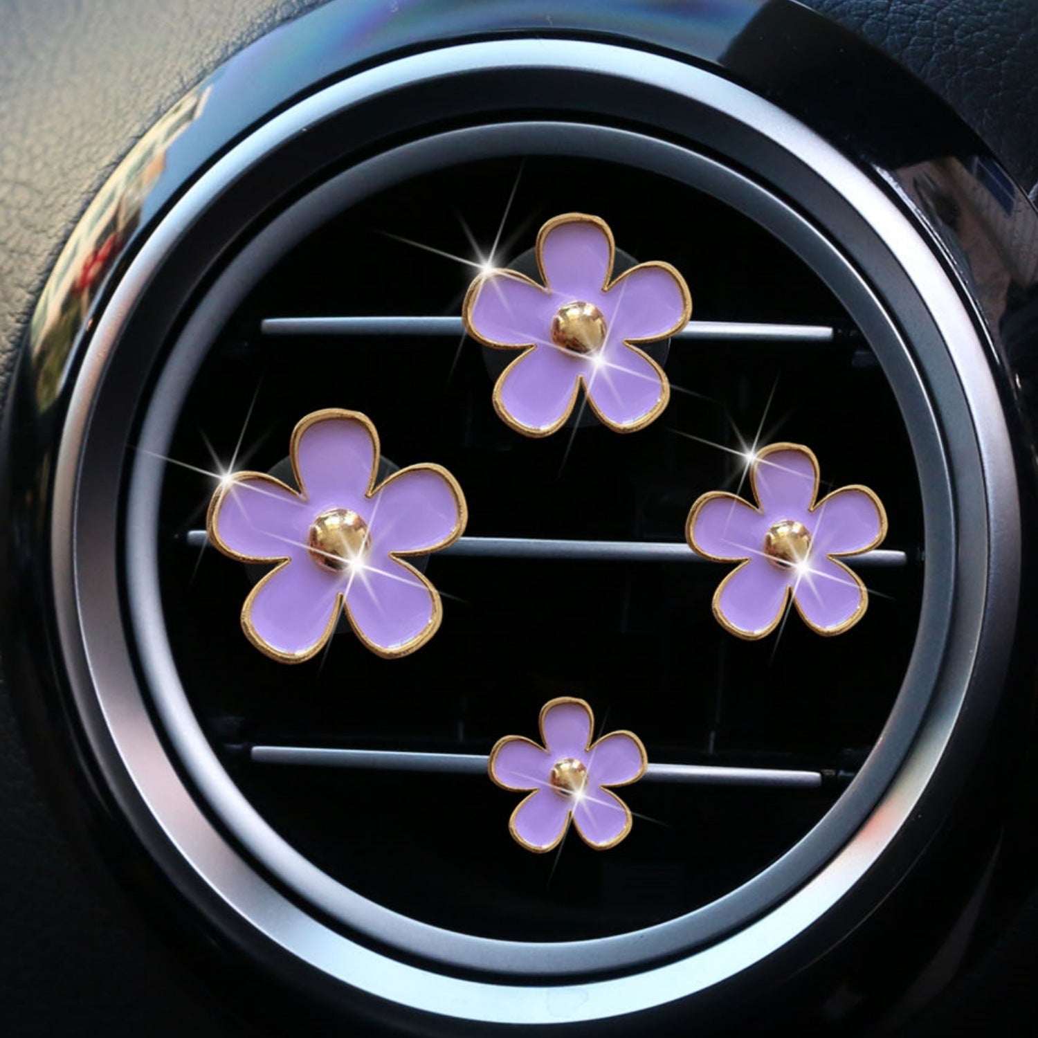 Wholesale Small chrysanthemum car alloy air outlet perfume decoration