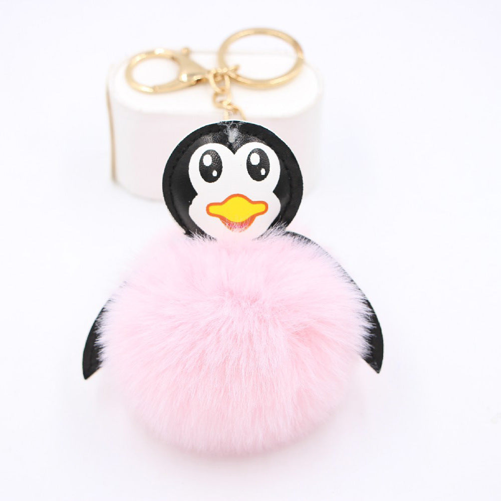 Wholesale Antarctic Cute Baby Penguin Plush Ball Pendant Keychain