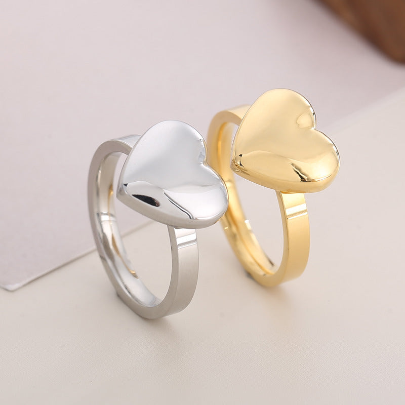 Wholesale Heart Shape Necklace Earrings Jewelry Gold Plated Set