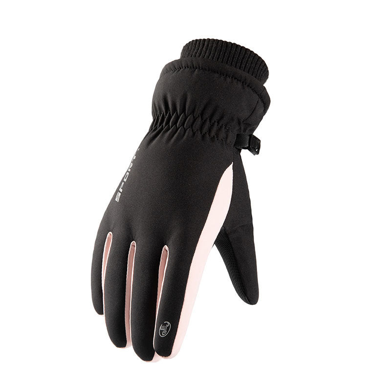 Wholesale Autumn and Winter Plush and Thick Skiing Acrylic Gloves