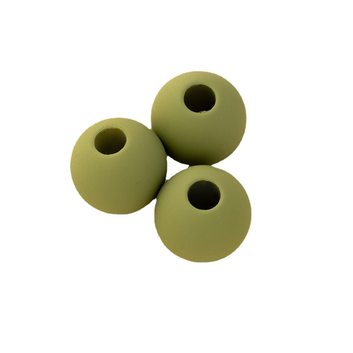 Wholesale 100pcs/pack ABS Matte Round String Beads