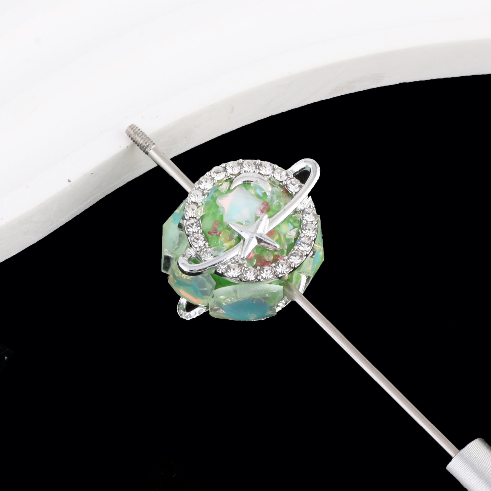 Wholesale Full Diamond Clay Balls Drill Balls Can Wear Straight Hole Beads