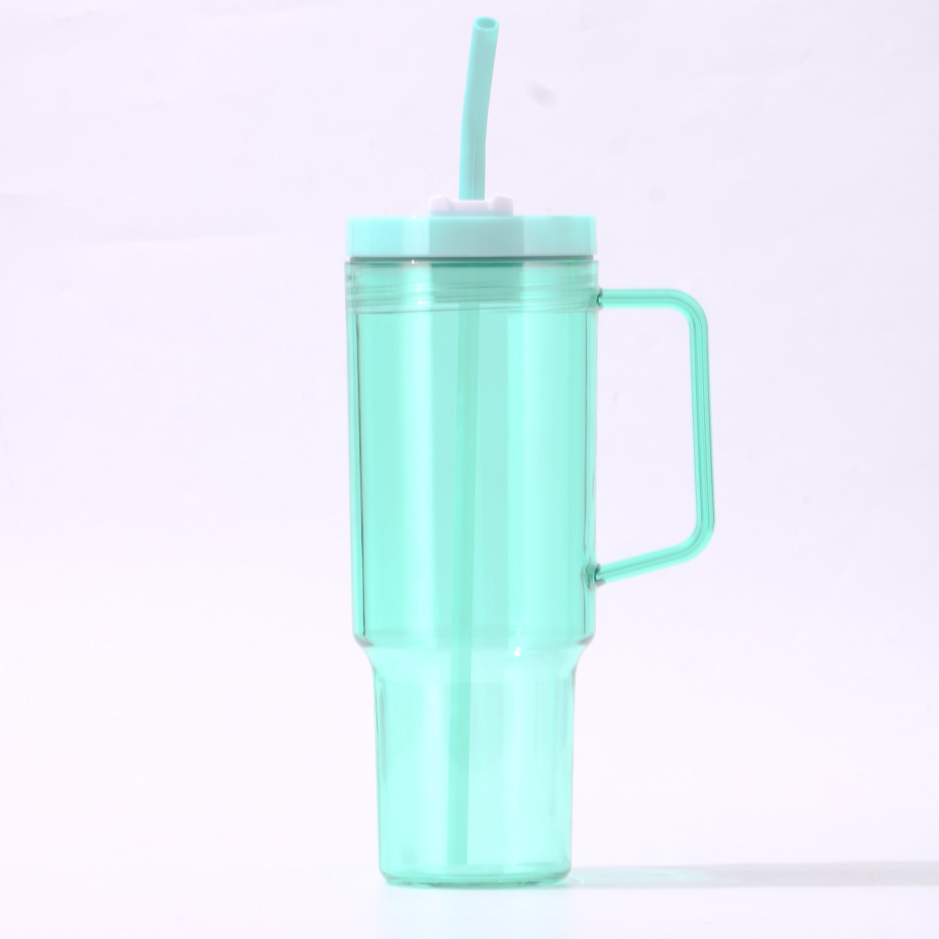 Wholesale 40oz/30oz Car Cup Plastic Handle with Straw Large Capacity Portable Ice Blaster Cup