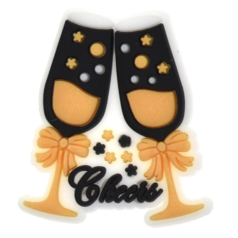 Accesorios de bricolaje de 100 piezas al por mayor decoraciones de PVC