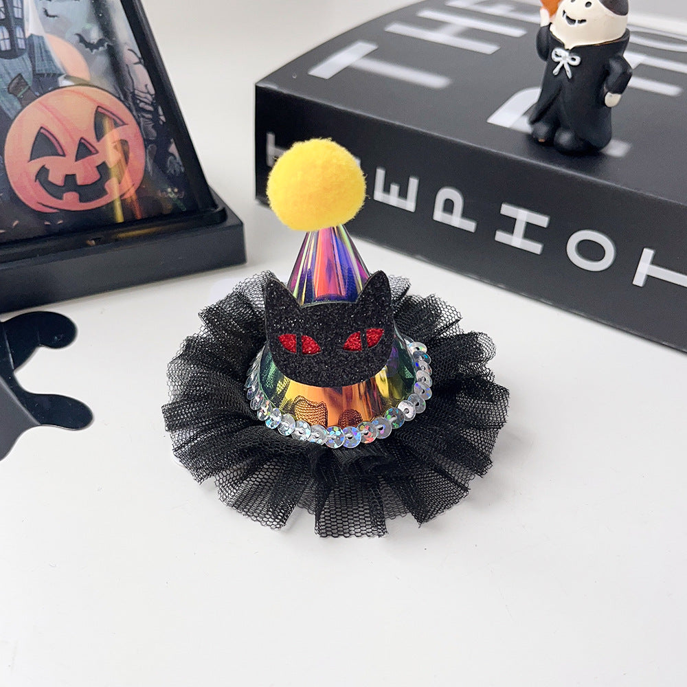 Wholesale Halloween Funny Pumpkin Ghost Bat Side Clip Top Clip