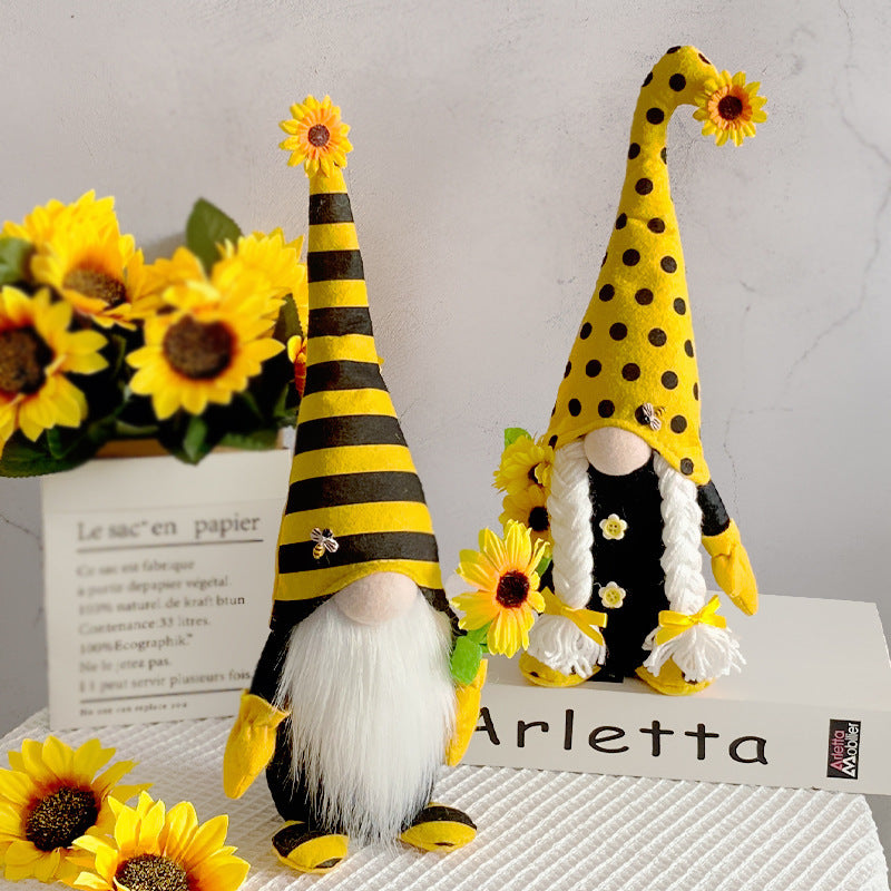 Wholesale Bee Festival Long Hats, Fabric Figurine Ornaments