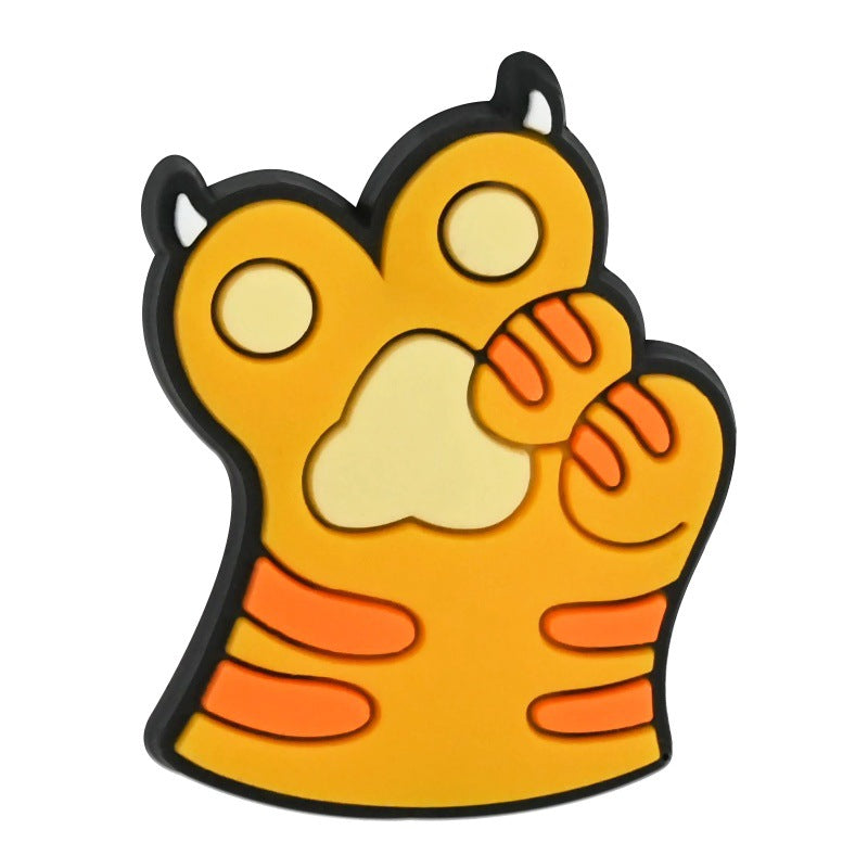 Wholesale Random 100pcs Animal Footprint Cartoon Focal Beads