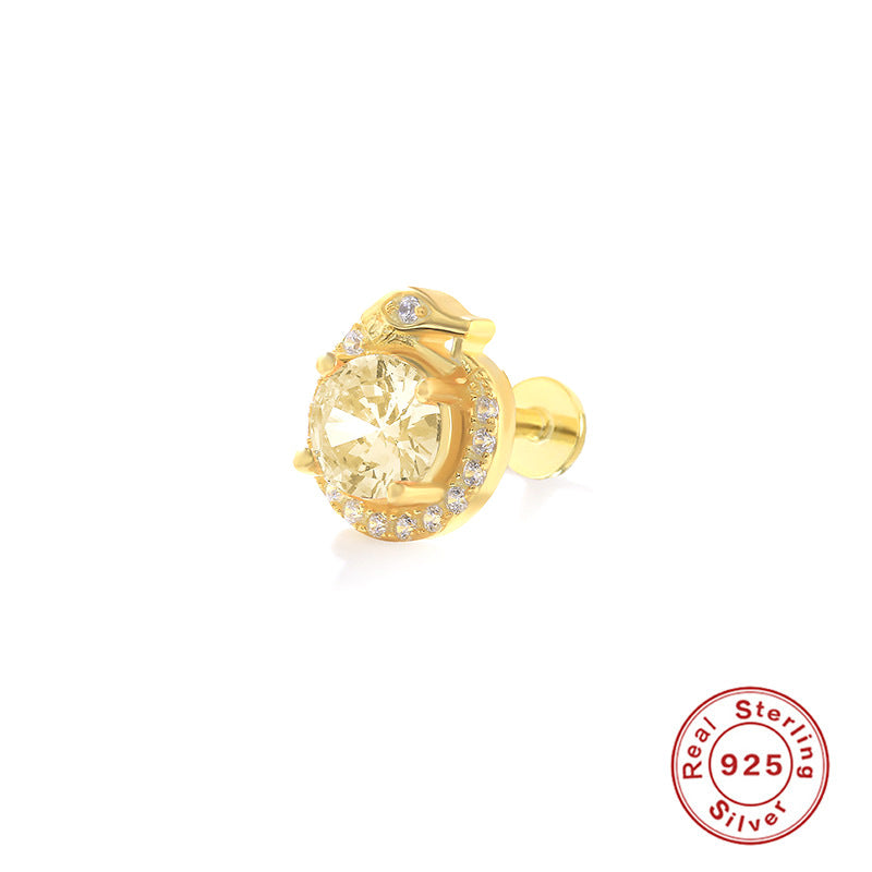 Wholesale S925 Sterling Silver Piercing Inner Thread Ear Piercing Ear Bone Nails