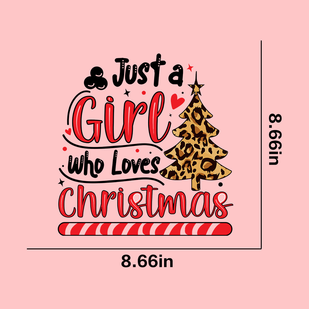 Wholesale  10pcs/pack Christmas pattern T-shirt heat transfer UV DTF ready-to-use transfer stickers