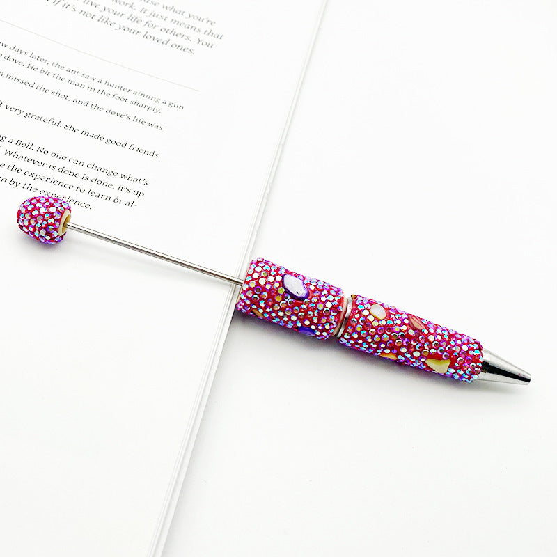 Wholesale Colorful Shell Full Diamond Bead beadable pens