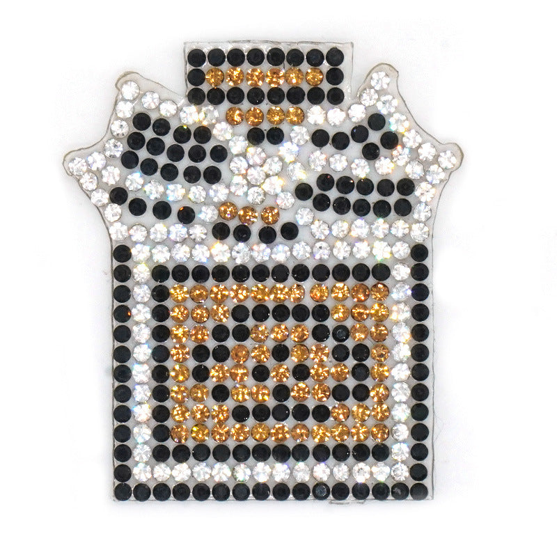 Wholesale 10pcs Hot diamond bear perfume bottle rhinestone DIY Patches