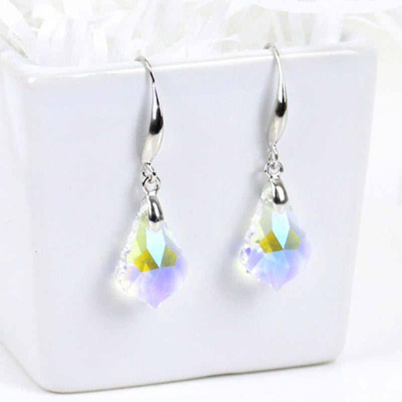 Wholesale Baroque Maple Leaf Earrings Crystal Jewelry