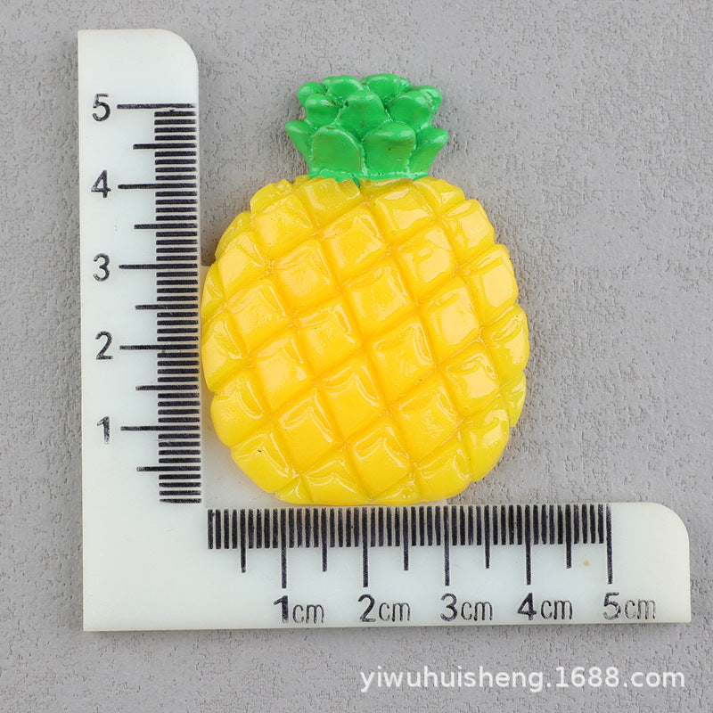 Wholesale 50pcs DIY Watermelon Strawberry Pineapple Fruit Homemade Cream Glue Resin Hole Shoe Patch FlatBack