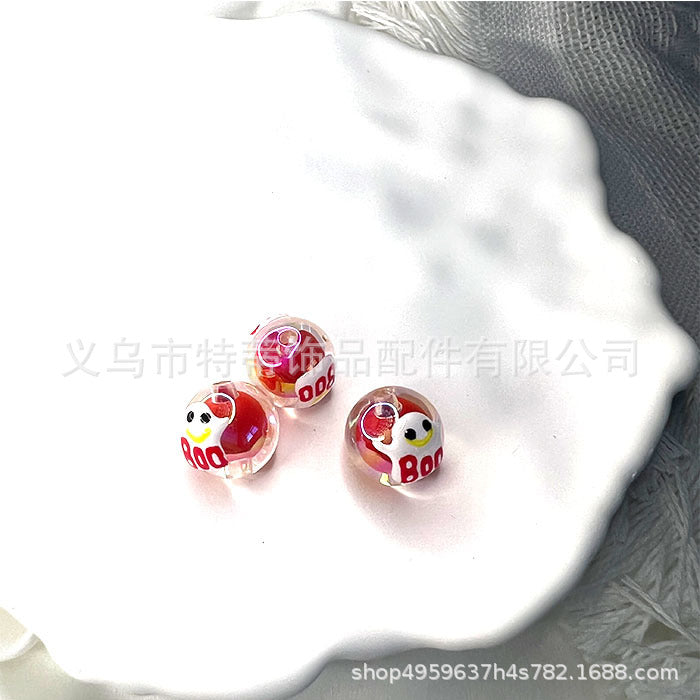 Cuentas de perlas de goteo de aceite hueco de 10 piezas al por mayor