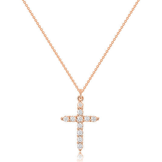 Wholesale Cross Necklace Temperament Gold Pendant Necklace