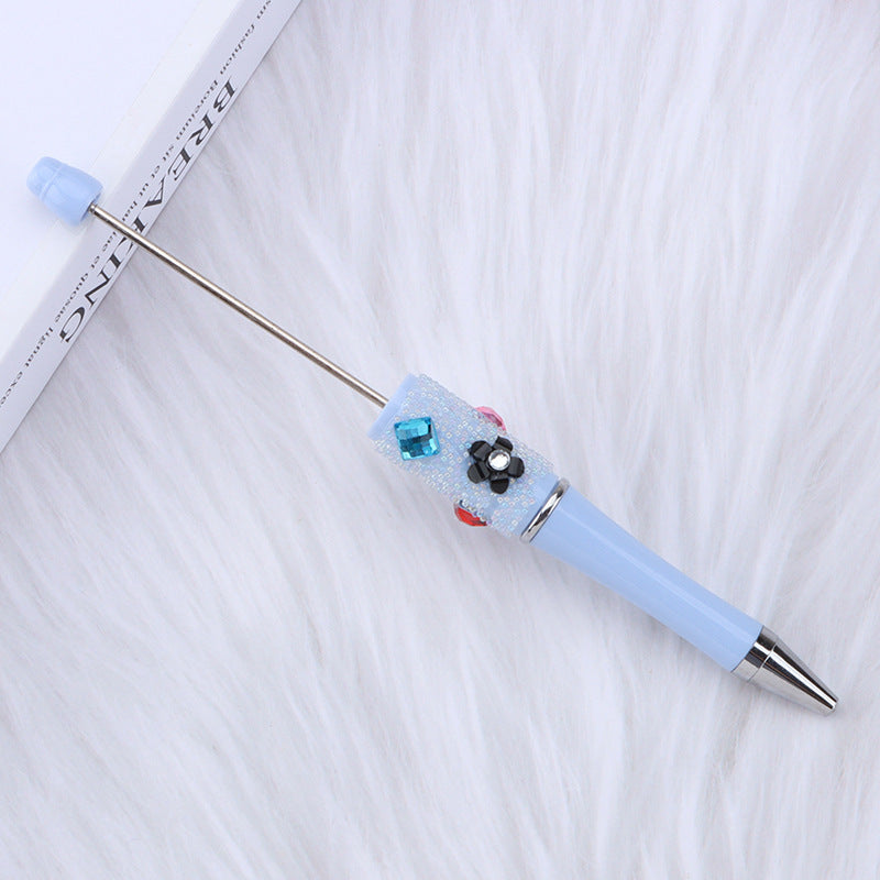 Wholesale New DIY Baby's Breath Flower Sugar Beaded Ballpoint Pen