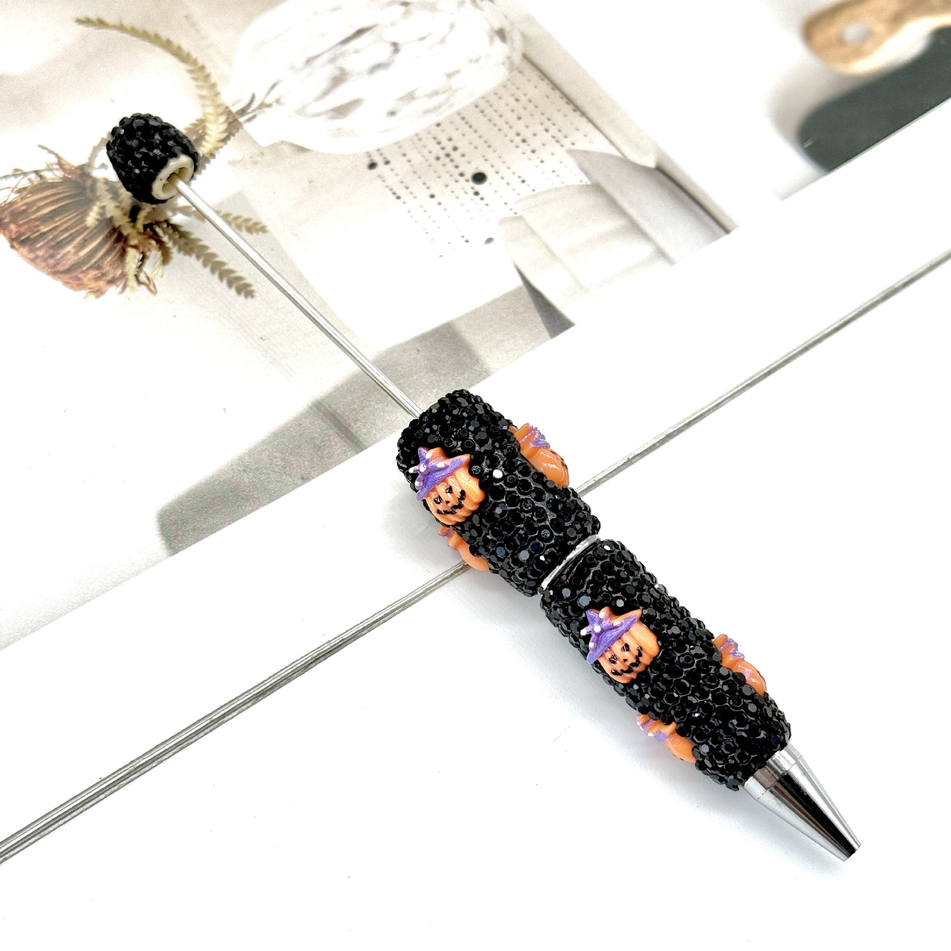 Wholesale DIY Full Diamond Beadable Pen Skull Pumpkin Ghost Dark