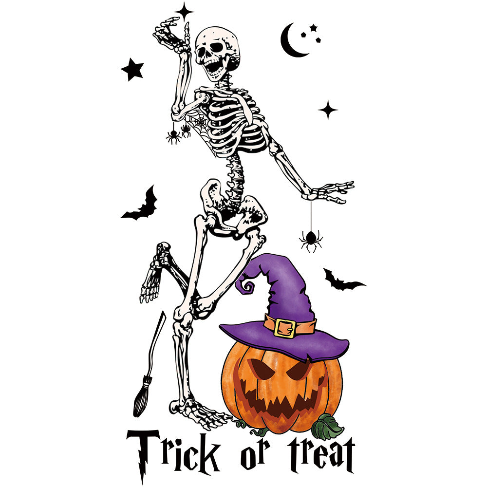 Wholesale Halloween Skeleton Pumpkin UV DTF Ready to Press Transfers Wraps