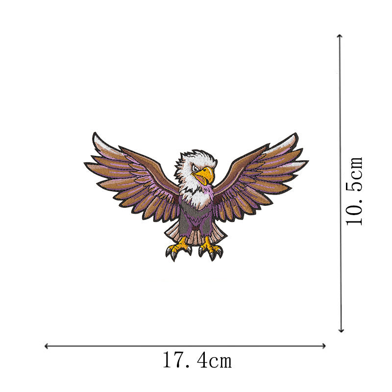 Wholesale 12 Pcs Eagle Motorcycle Embroidered Patches Large DIY Sew On et Badge Chic Fashion Biker Decor Gift For Resale