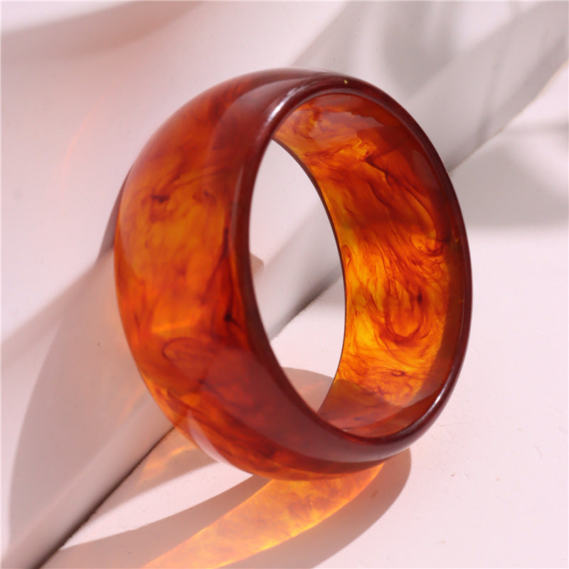 Wholesale Gradient Transparent Acrylic Bracelet Special-shaped Resin Square Bracelet