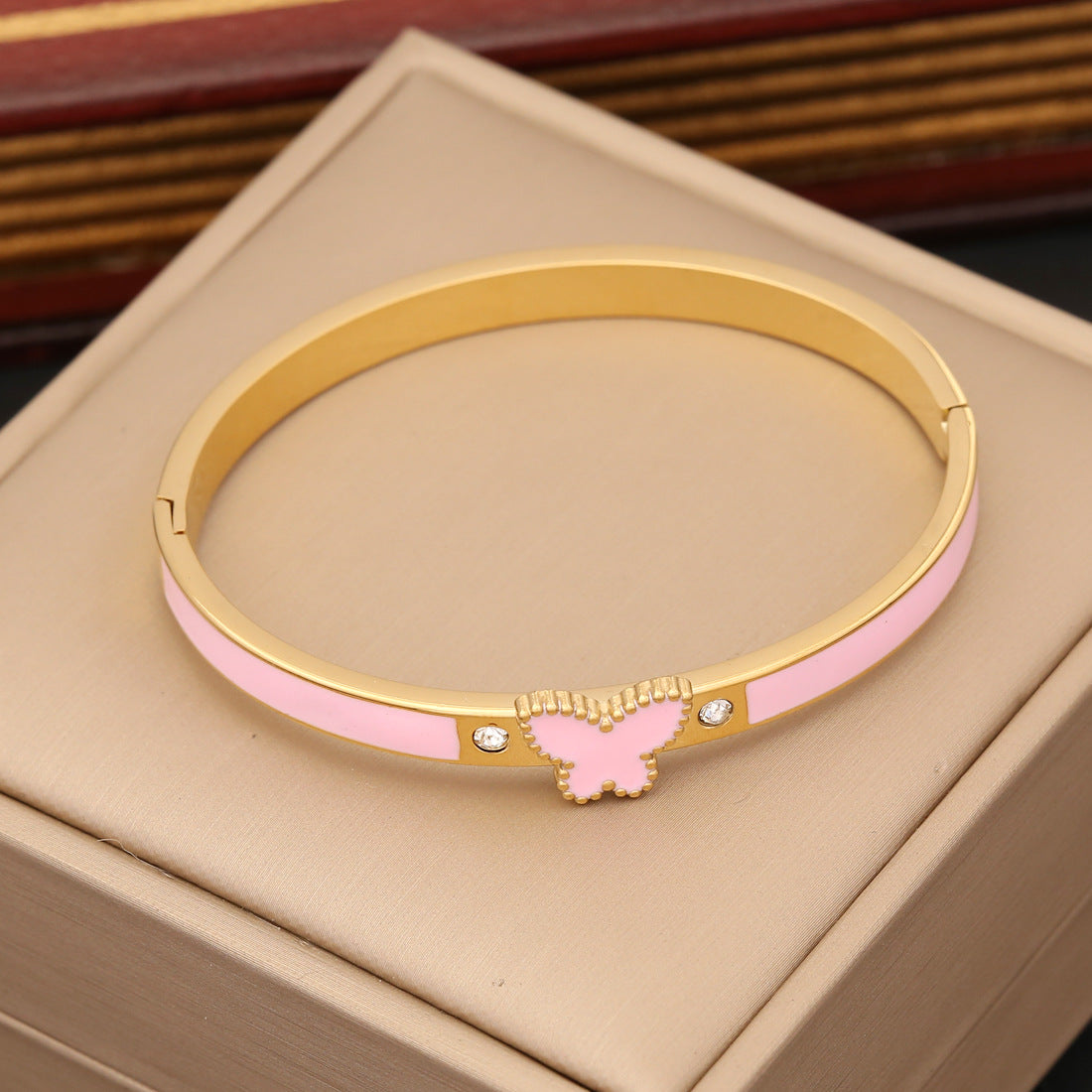 Wholesale of New Multi-color Butterfly Stainless Steel Bracelet