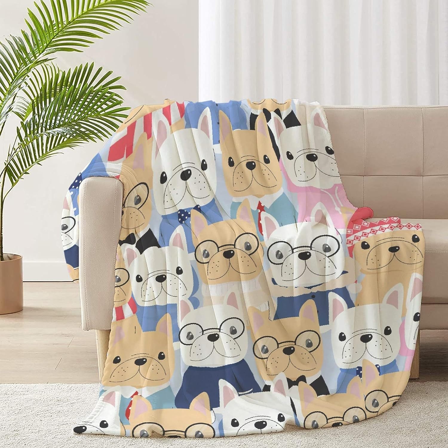 Wholesale Leopard Print Cow Pattern Dog Paw Falaise Blanket Office Vehicle Travel Necessary Cover Blanket