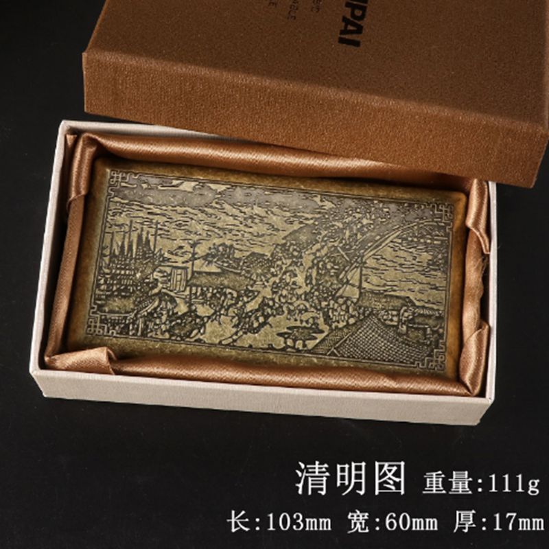 Wholesale 20 Pack Ultra-thin Automatic Flip Top Double-sided Stainless Steel Metal Tang Cao Retro Cigarette Box