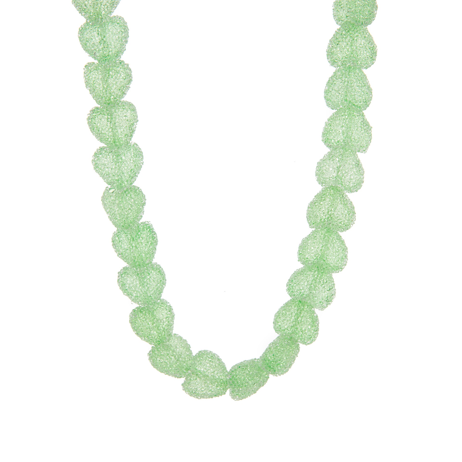 Wholesale Colorful Heart Cute Candy Resin Necklace  Earrings Jewelry Set