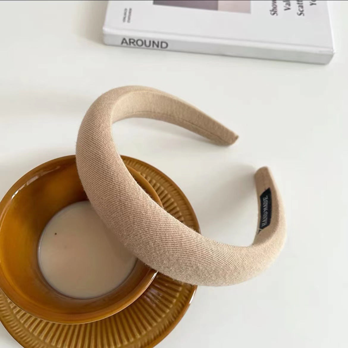 Wholesale Retro Pink Sponge High Skull Headband