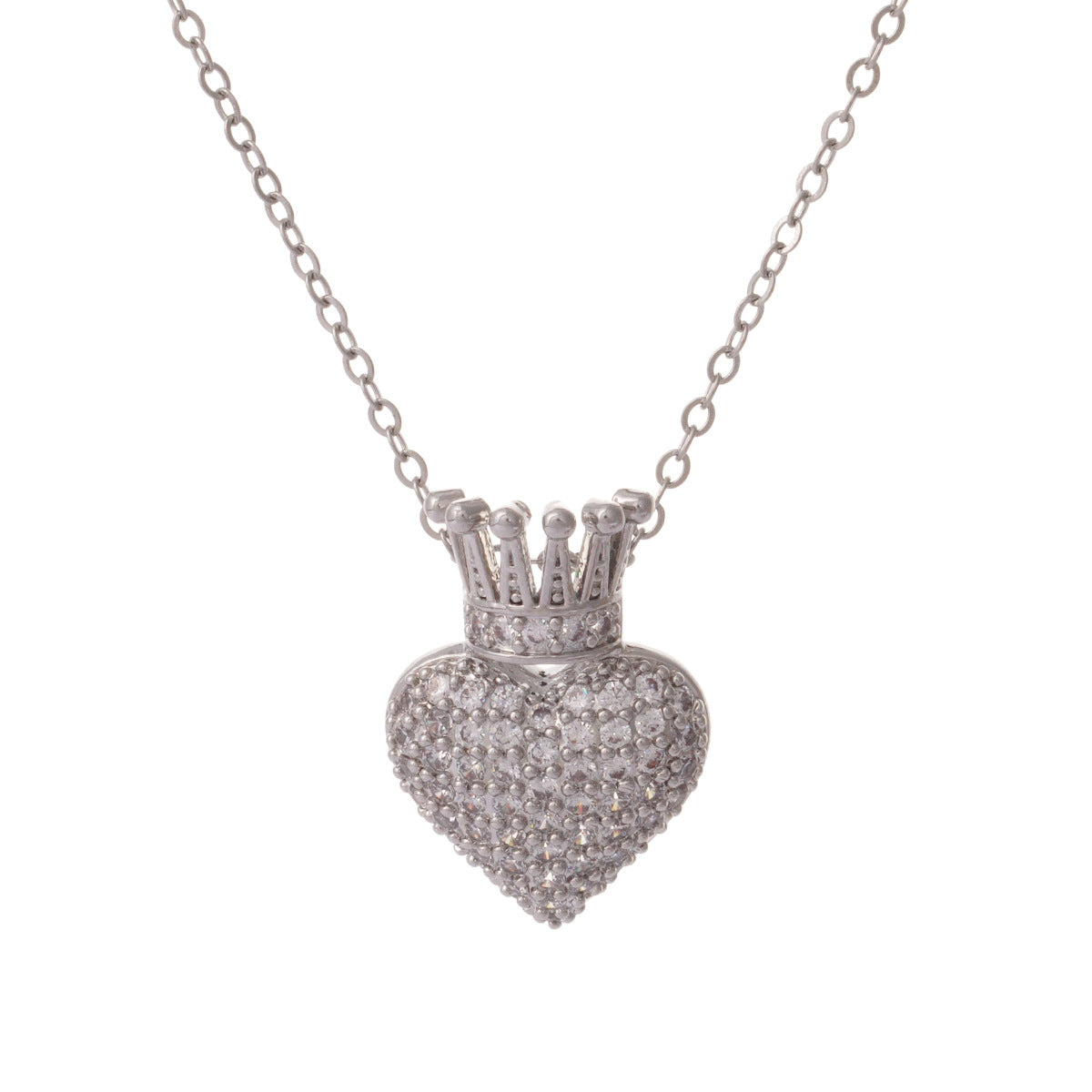 Wholesale Love Crown Necklace Pendant Personalized  Accessories