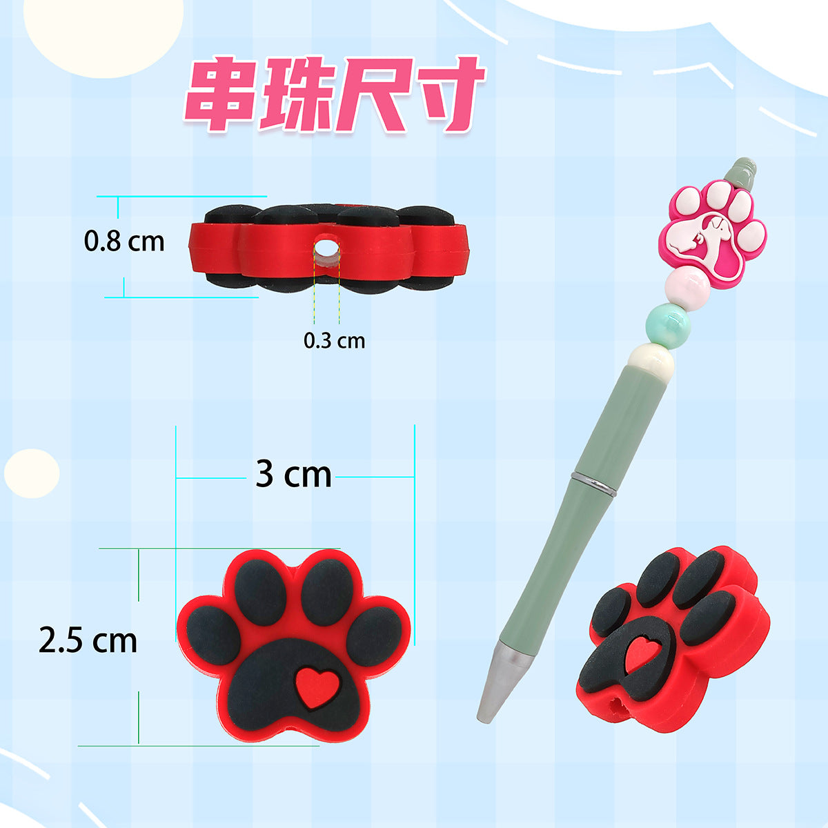 Wholesale  Random 100pcs Cartoon Food Donuts Cute Resin  Beads Focal Beads