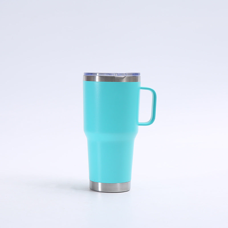 Wholesale Tumbler Stainless Steel Thermos Cup with Handle Portable Large Capacity Vacuum Ice Cup