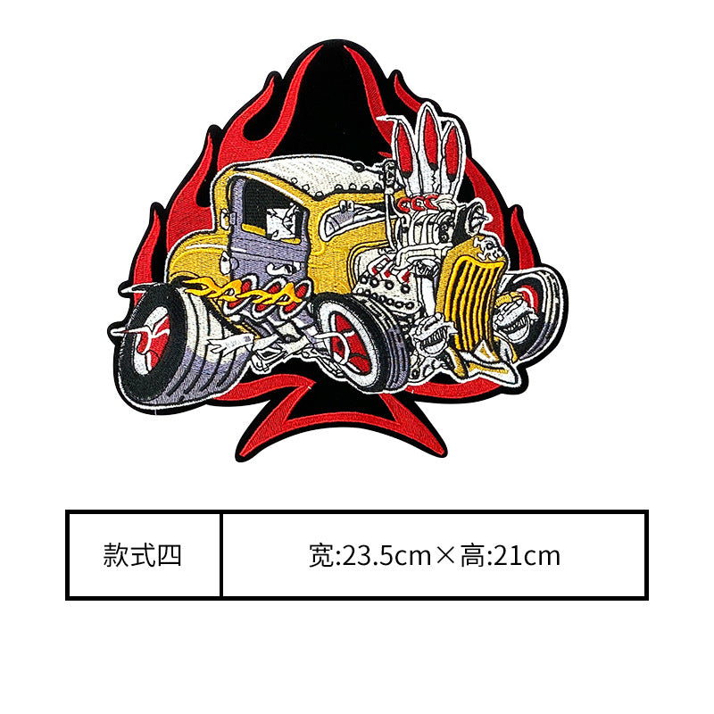 Wholesale Large punk style clothing embroidery DIY Patches