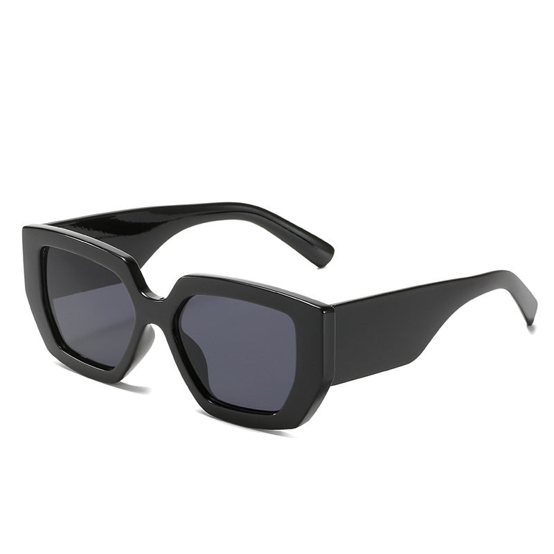 Wholesale Fashion Wide Leg Retro Square Frame Sunglasses