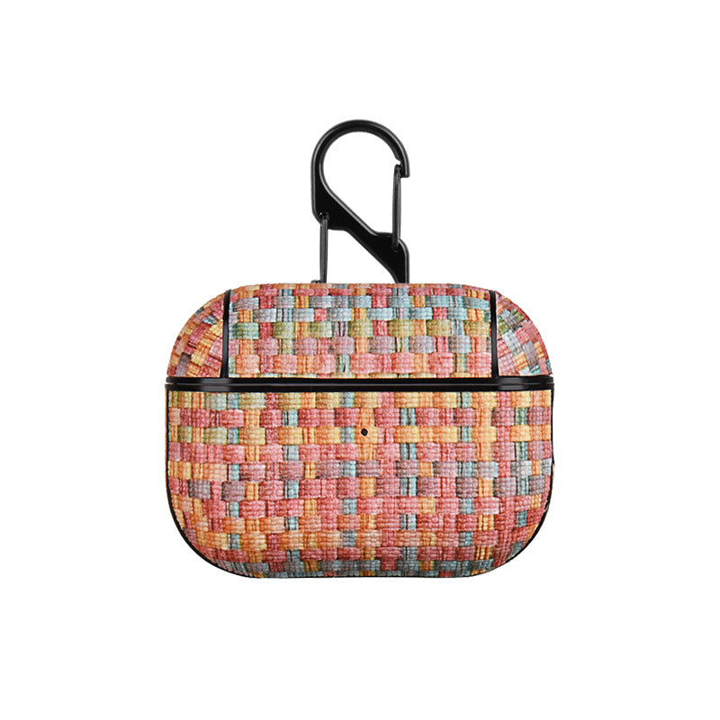 Wholesale PC Woven Texture Veneer Protective Case