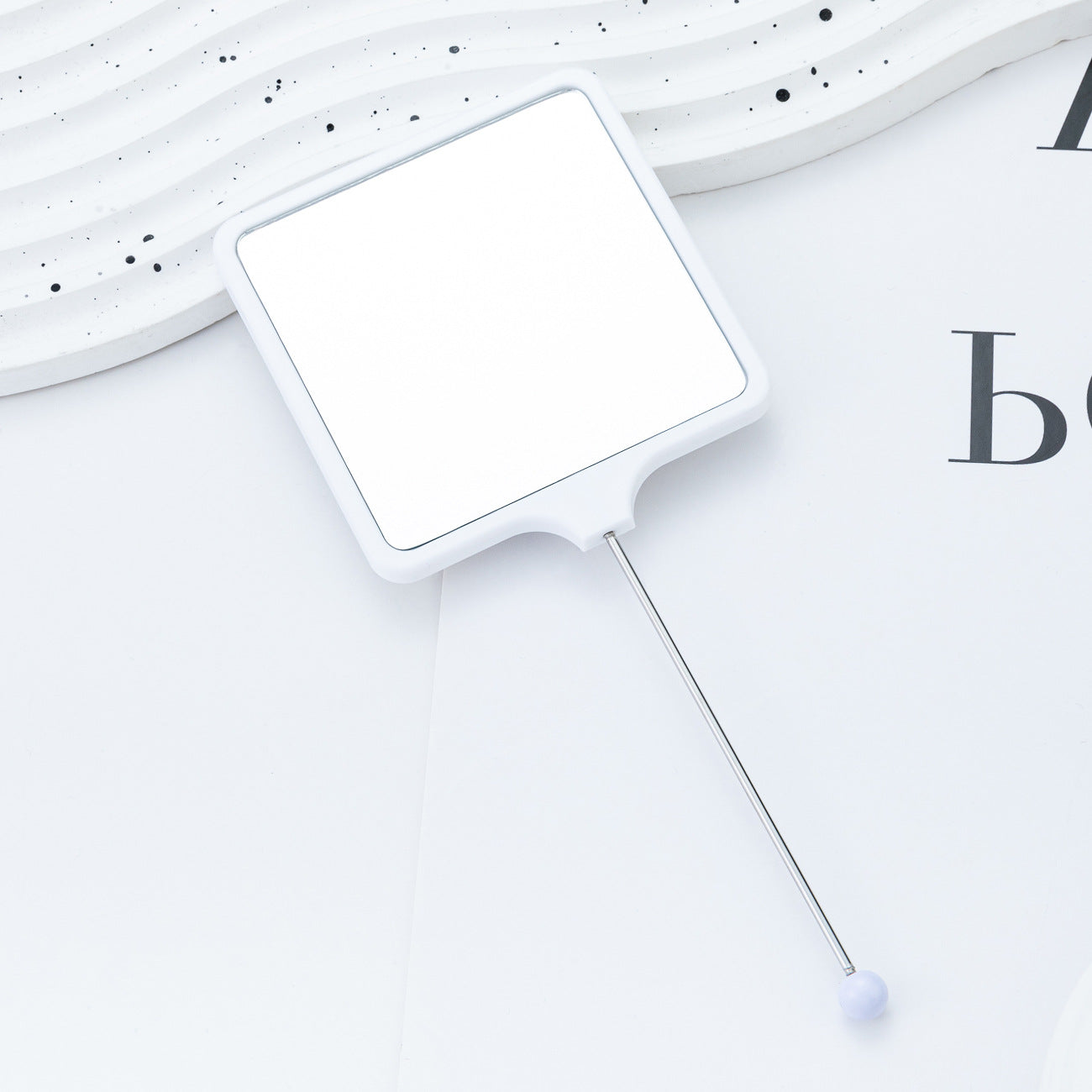 Wholesale Multicolor hand-held square DIY small mirror