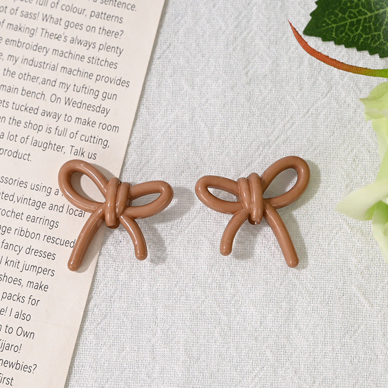 Wholesale 10pcs/pack wknot acrylic beads through hole bow tie beads