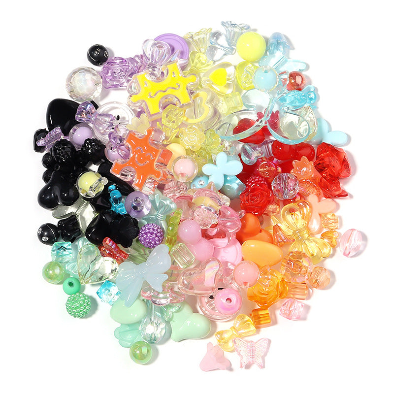 Wholesale Acrylic phone charm with random mixed cartoon beads
