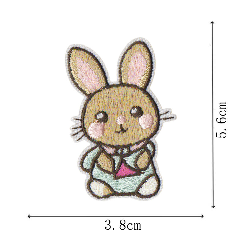 Wholesale Cartoon Cute Rabbit Embroidery DIY Patches